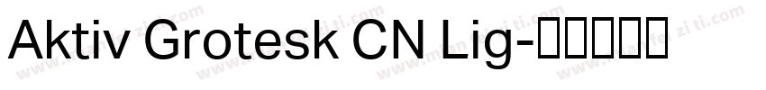 Aktiv Grotesk CN Lig字体转换